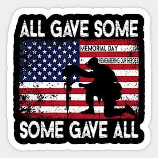 Some Gave All tee Memorial Day Sticker